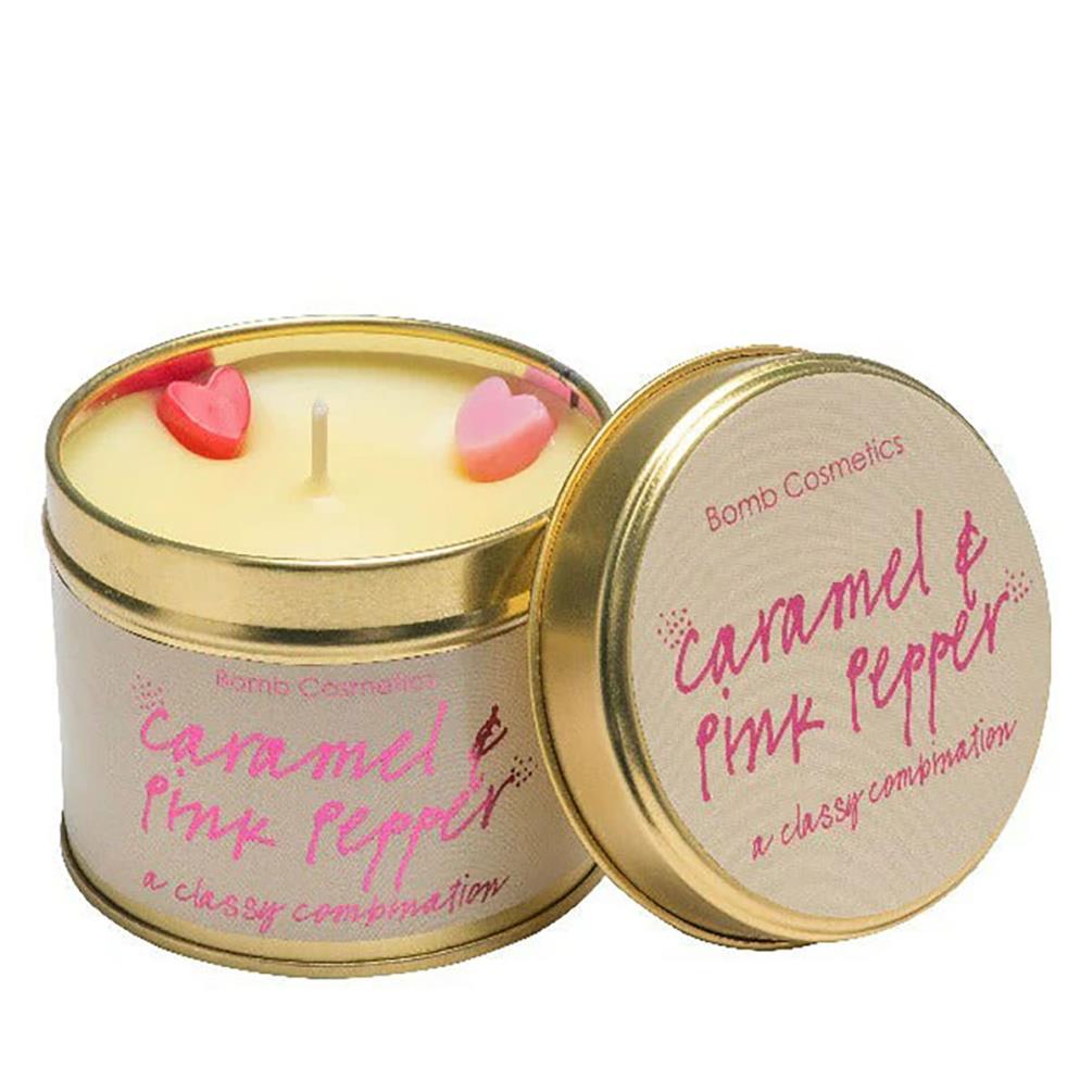 Bomb Cosmetics Caramel & Pink Pepper Tin Candle £9.89